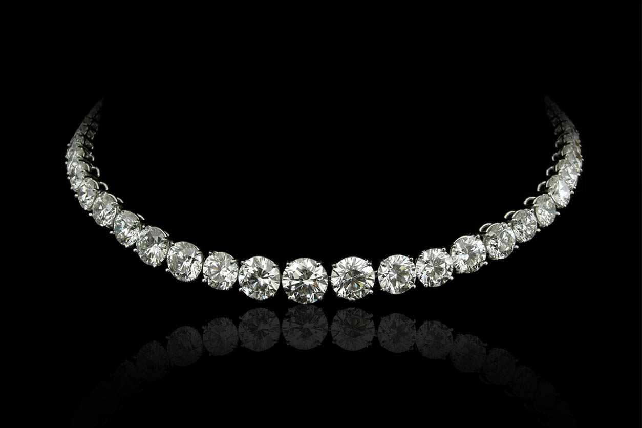 stack of diamond rings